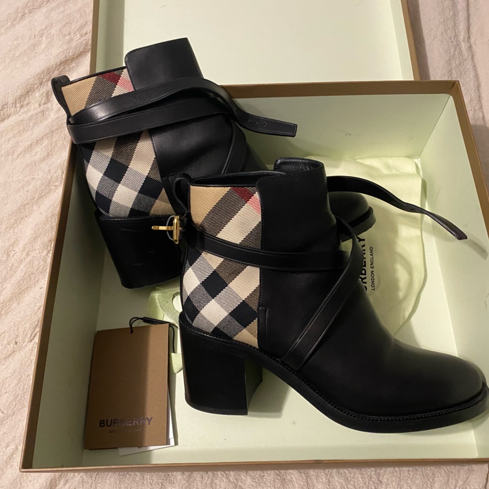 Burberry Women's Pryle Block Heel Booties